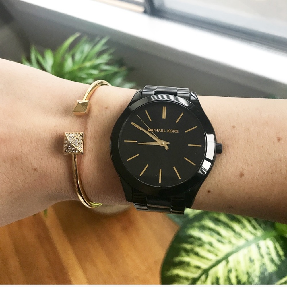 Michael Kors Stainless Steel Watch (black/…